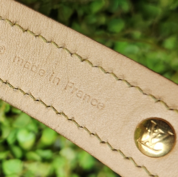 LOUIS VUITTON Brown Gold LV Monogram Canvas Baxter Tag 18" Dog Choker Collar NIB - Picture 16 of 16
